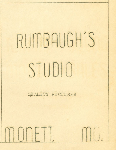 Rumbaugh ad in Butterfield Yearbook 1943